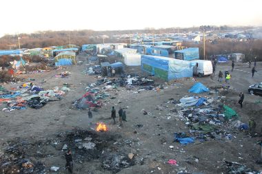 The Jungle, a makeshift camp outside of Calais, France, attracts undocumented migrants and refugees trying to get to Britain. Photo: Flickr.com/malachybrowne/CC BY 2.0