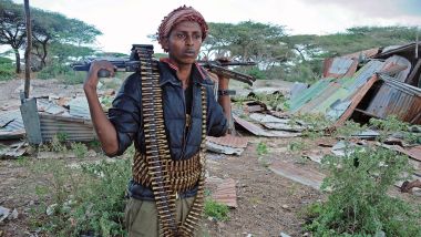 Not enough ammo
A soldier in the African Union Mission in Somalia (AMISOM) keeps a lookout during an operation.