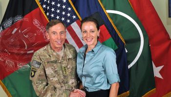 David Petraeus and Paula Broadwell (U.S. Navy photo from Wikimedia Commons)