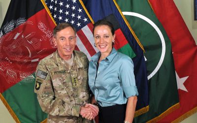 David Petraeus and Paula Broadwell (U.S. Navy photo from Wikimedia Commons)