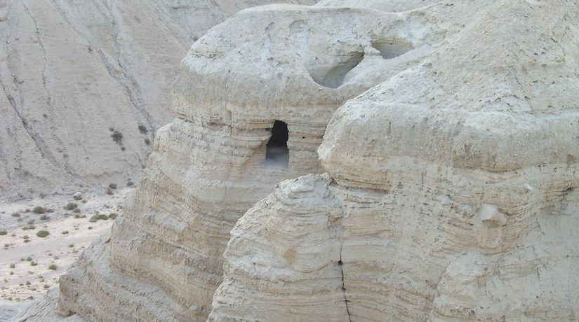 The Dead Sea Scrolls were found in caves at Qumran