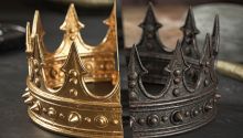 Graphic of a divided crown, part golden and part dark, to illustrate the article A Kingdom Divided Against Itself Cannot Stand