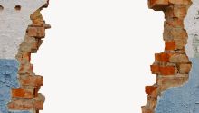Image of a gap in a wall to illustrate the article 