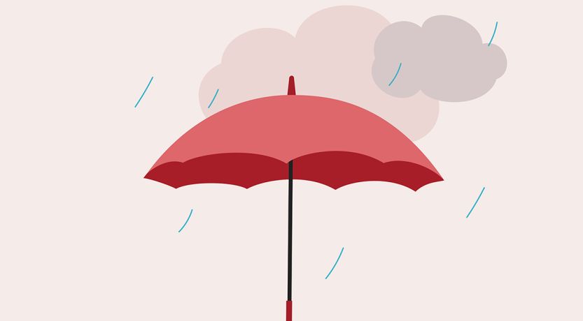 Divine Protection in a Chaotic World: a graphic of an umbrella to represent protection