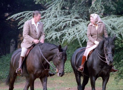 Elizbeth II and John F. Kennedy