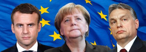 Europe’s Uncertain Future: Emmanuel Macron, Angela Merkel and Viktor Orbán