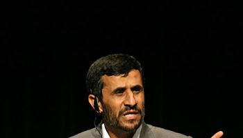 Iranian President Mahmoud Ahmadinejad called Israel “a cancerous tumor” that will “soon be excised.” (Wikimedia Commons photo by Daniella Zalcman)