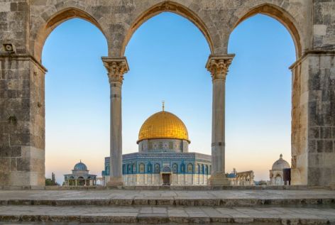 <p>Jerusalem: The Dome of the Rock, holy to Muslims.</p>