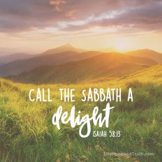Call the Sabbath a delight