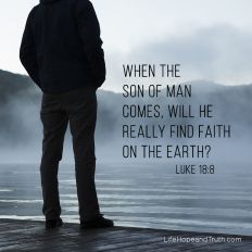 When the son of man comes will he really find faith on the earth?