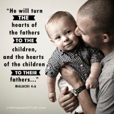 He will turn the hearts of the fathers to the children, and the hearts of the children to their fathers...