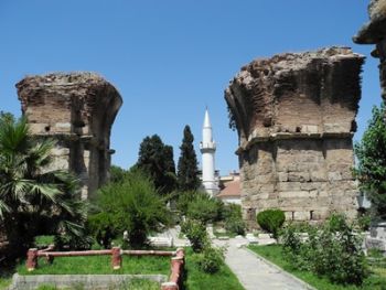 <p>Ruins of a Byzantine Church at Philadelphia (photo by Joel Meeker).</p>