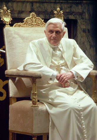 Pope Benedict XVI, pictured in 2006, announced his resignation today (Wikimedia Commons, photo by Sergey Kozhukhov).