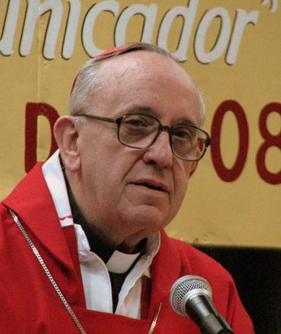 Argentine Jesuit Cardinal Jorge Mario Bergoglio was chosen as Pope Francis (Wikimedia Commons photo). 