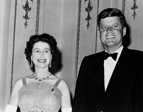Elizbeth II and John F. Kennedy