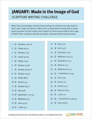 Scripture Writing Challenge - January 2023