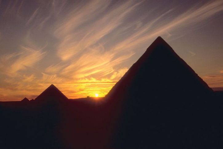 A Second Exodus? Photo of the pyramids, built by slave labor. God brought the ancient Israelites out of Egypt, and He promises to bring their modern descendants out of end-time captivity.