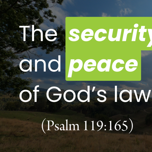 The Security and Peace of God’s Law (Psalm 119:165)