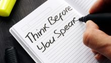 You Don't Say! Think Before You Speak