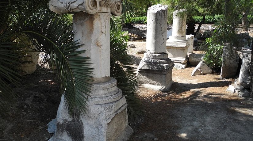 Pillars from ancient Thyatira (photo by Joel Meeker).