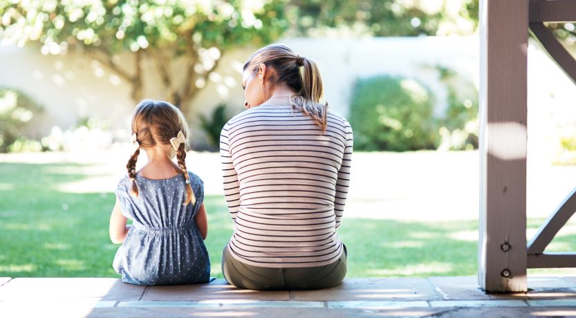 Too Kind? How to Apply Mercy in Parenting: photo of mother and daughter talking on the porch