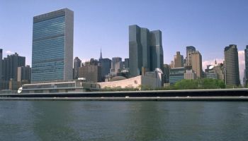 United Nations buildings in New York.