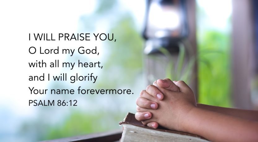 Worship God With All Your Heart Psalm 86:12