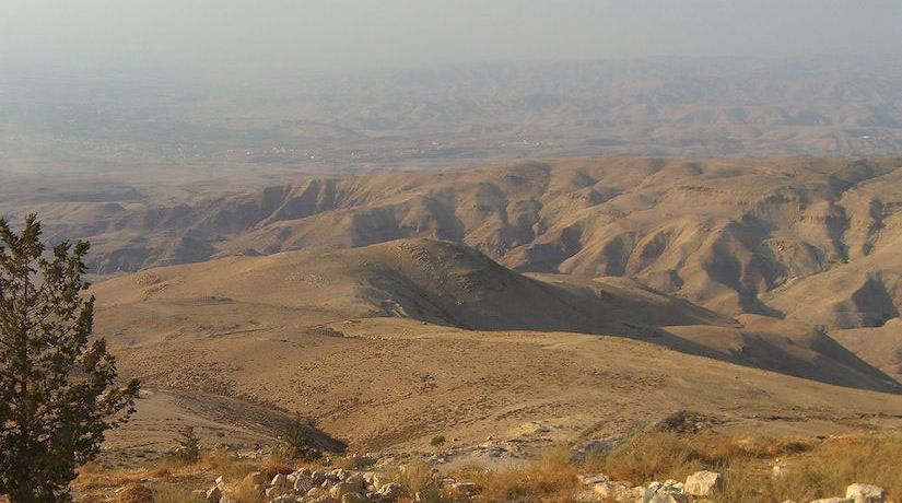 The prophet Moses viewed the Promised Land from Mount Nebo before he died.