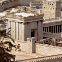 Model of Solomon's temple to illustrate this article about the Temple Mount