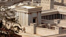 Model of Solomon's temple to illustrate this article about the Temple Mount