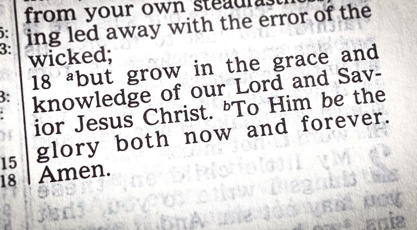 The Meaning of 2 Peter 3:18: Grow in Grace and Knowledge