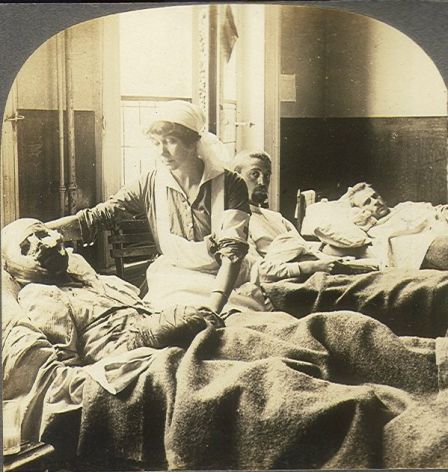 The War That Could Not End All Wars: A nurse cares for the wounded at Antwerp Hospital