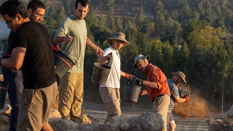 Photo of people working on an archaeological dig to illustrate the article When Archaeology Illustrates Scripture