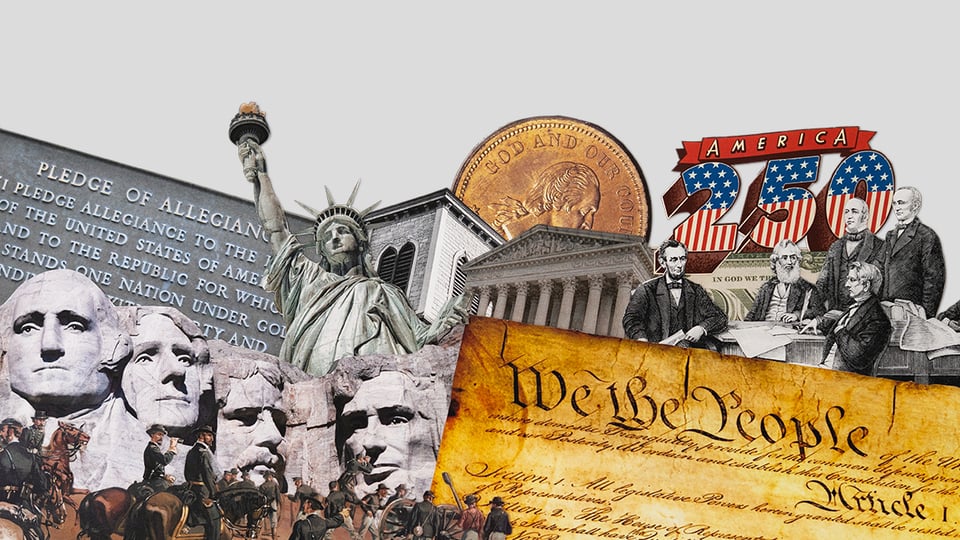 Collage of scenes of the U.S.A.