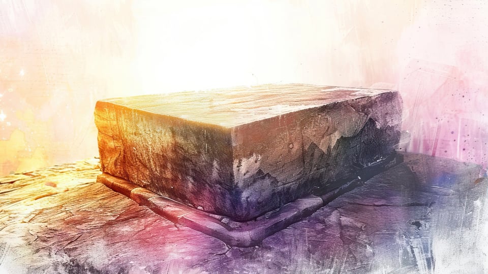 Illustration of a foundation stone to illustrate the article 