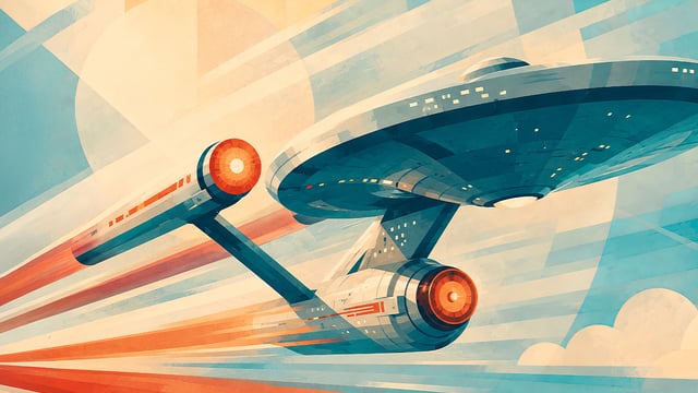 Illustration of the Starship Enterprise to illustrate the article 