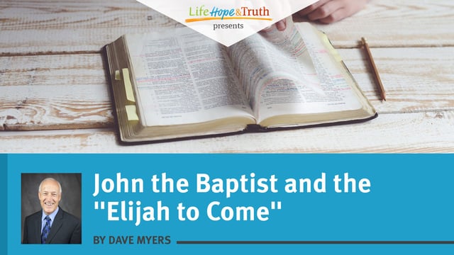 John the Baptist and the "Elijah to Come"