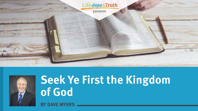 Seek Ye First the Kingdom of God