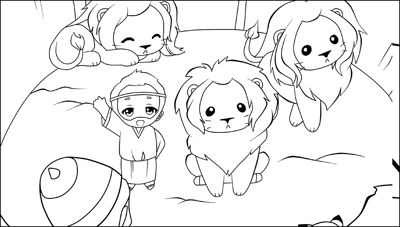 Darius, Daniel and the Lions