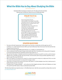 What the Bible Has to Say About Studying the Bible
