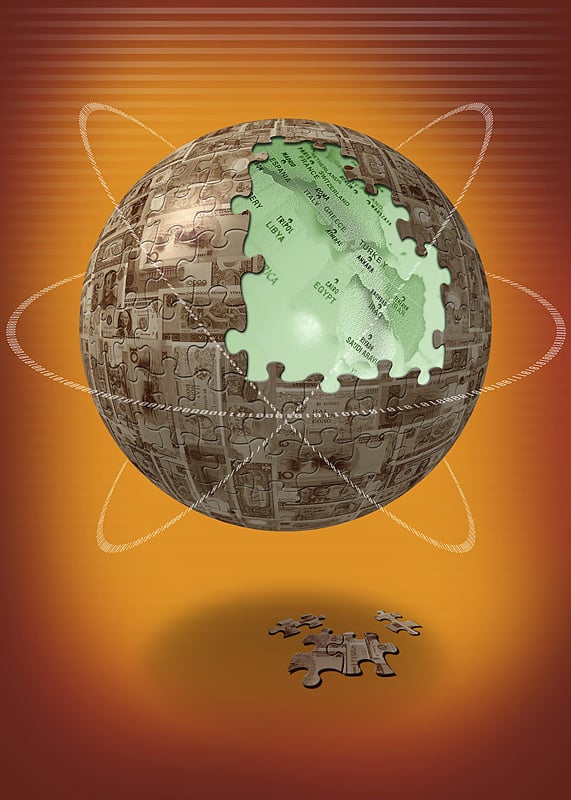 Globe illustrating the prophetic puzzle.