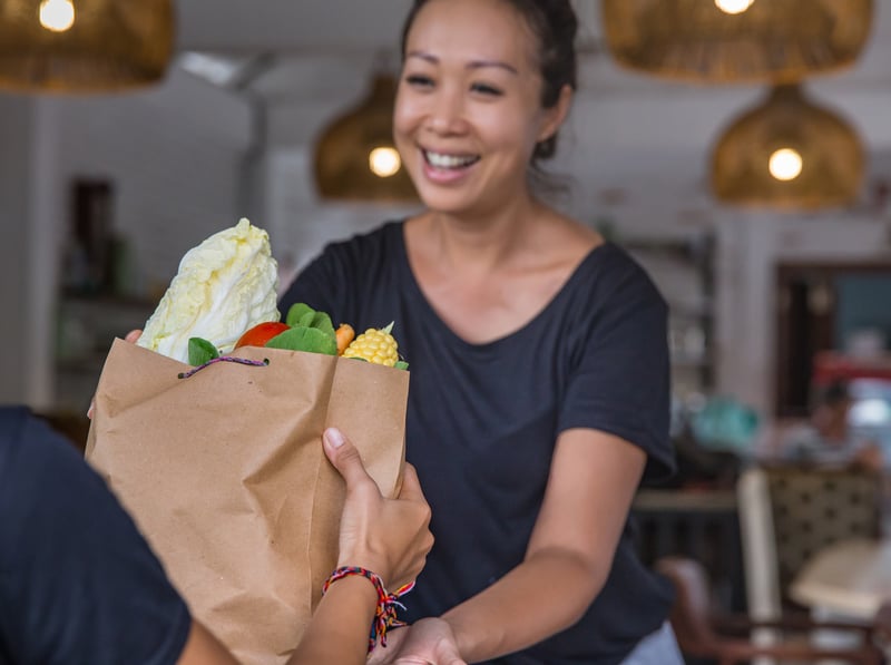 <p>Delivering groceries to someone in need: an example of loving&nbsp;&ldquo;your neighbor as yourself.&rdquo;</p>