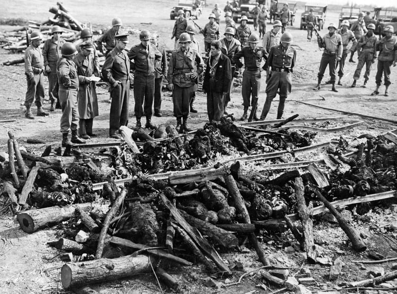 Eisenhower Inspects Concentration Camp