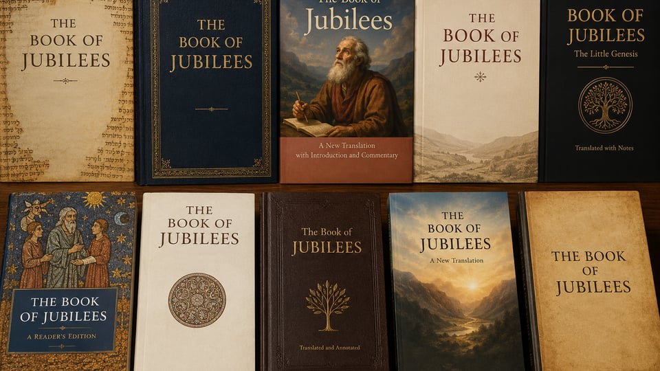 An AI generated image of Book of Jubilees covers to illustrated 