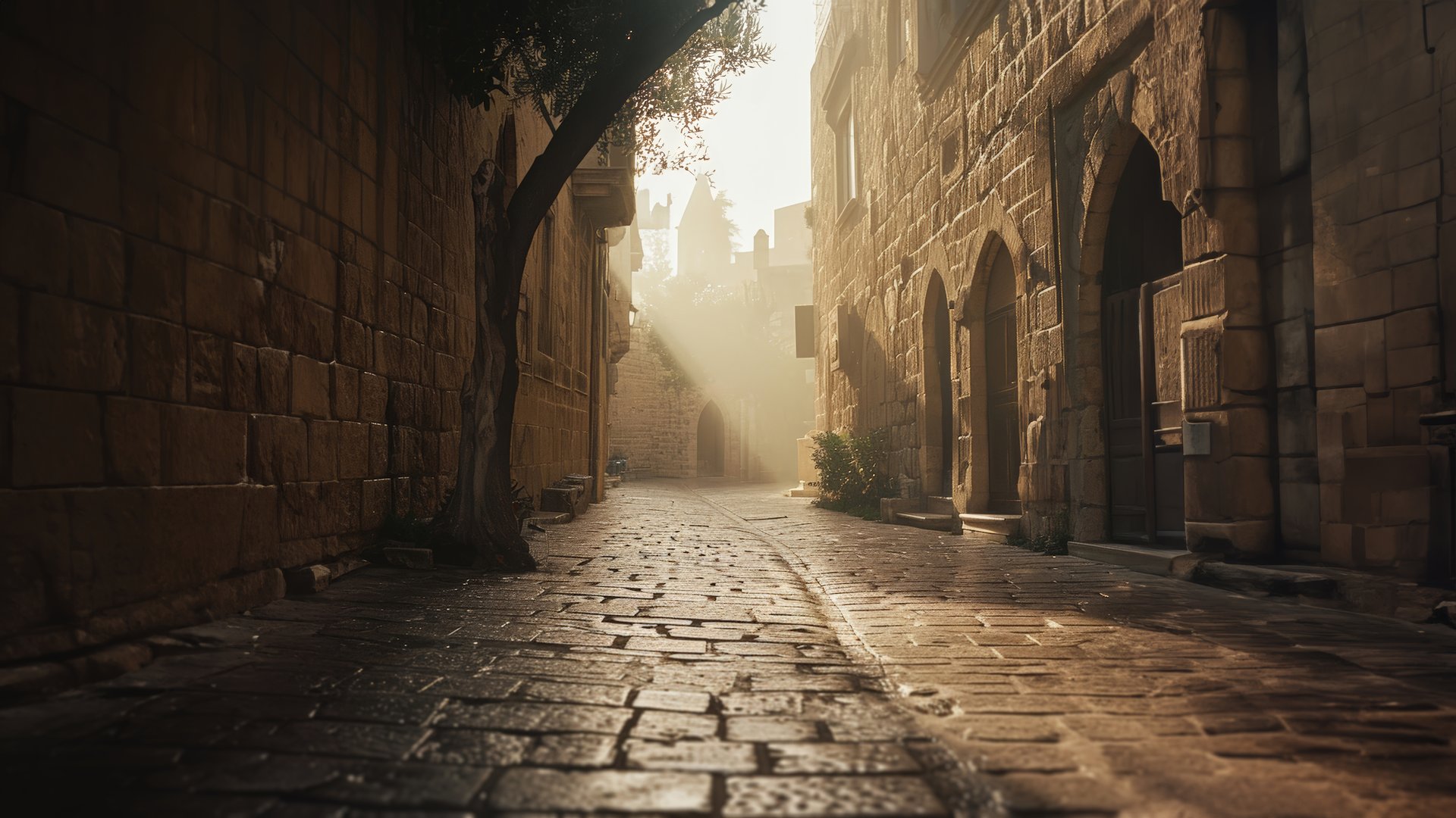 Photo of an ancient road as an example of the Roman road system to illustrate the article 