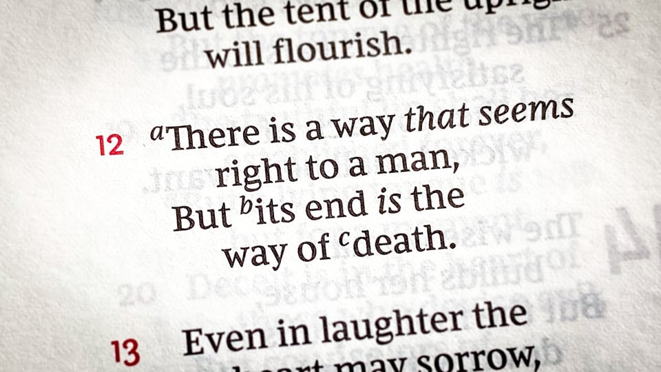 The Meaning of Proverbs 14:12: 