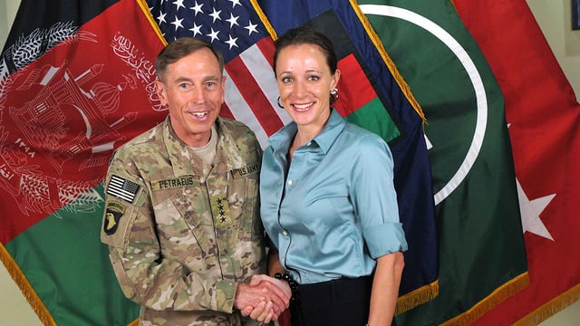 David Petraeus and Paula Broadwell (U.S. Navy photo from Wikimedia Commons)
