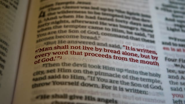 Every Word That Comes From the Mouth of God