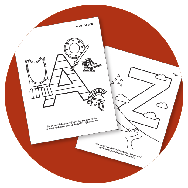 A to Z Bible Coloring Pages