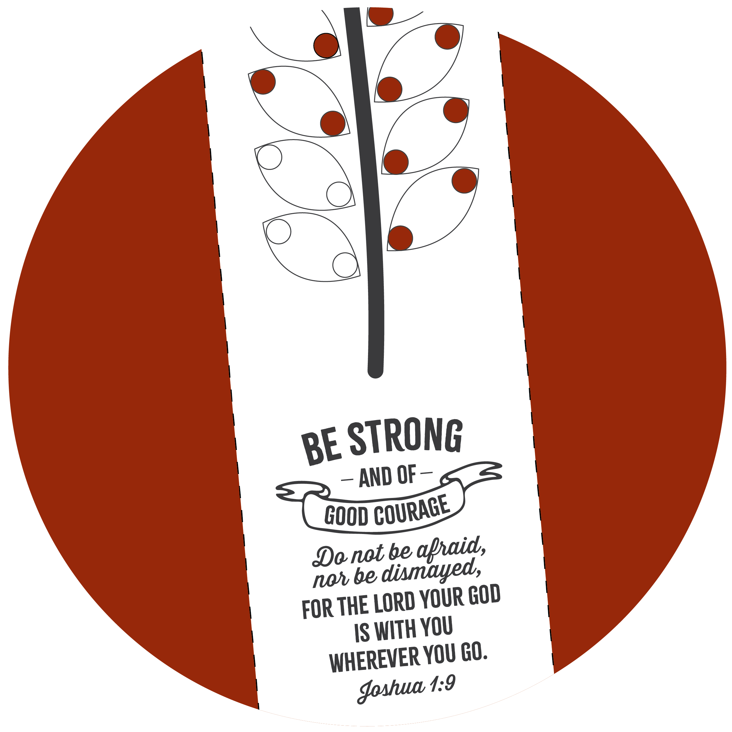 Be Strong And Of Good Courage Bookmark